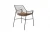 Import Industrial black metal dining chair with seat cushion from China