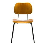 Industrial Metal Wood Restaurant Dining Chair