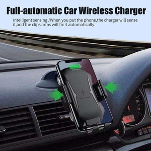 Infrared Sensing Quick Charge Fast Wireless Car Charger Qi Wireless Charger for Mobile iphone
