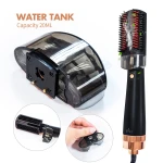 Infrared spray hot air comb 3 in 1 hair steamer straightener One Step Black Hair Dryer brush Fast Drying 650W Blow Hair Dryer