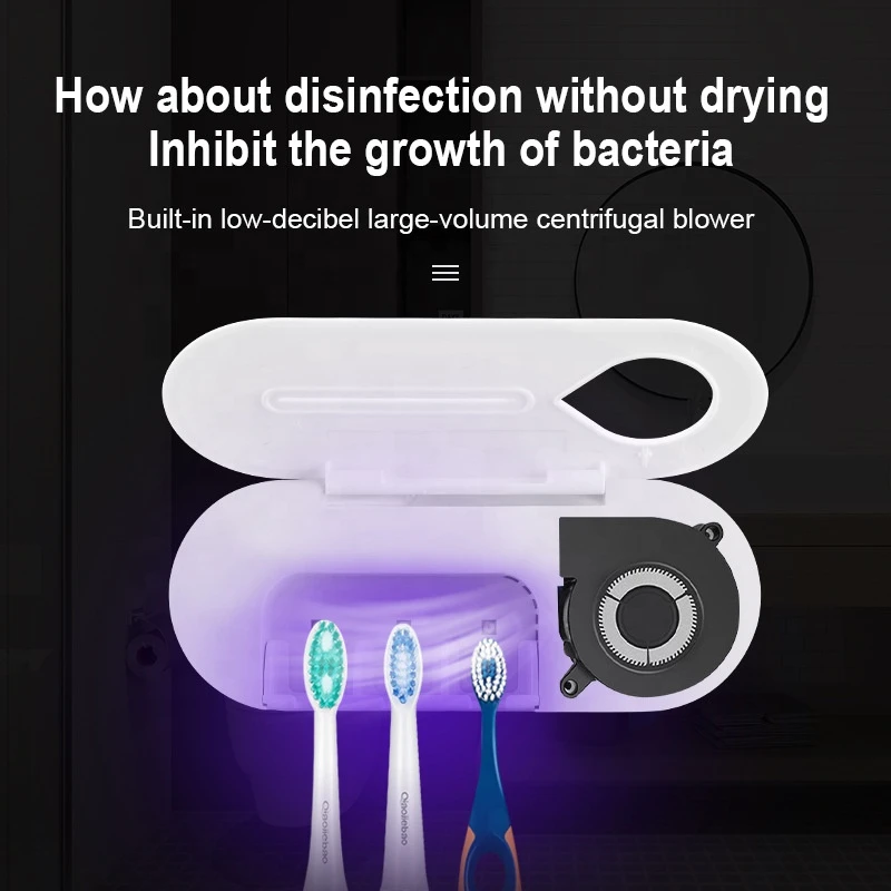 Intelligent household automatic Disinfection Bacteria Toothbrush Holder LED Display  UVC Light Toothbrush Sterilizer