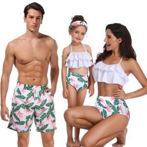 Intimate Family Man Kids Unisex Bikini Tassel Split Swimwear