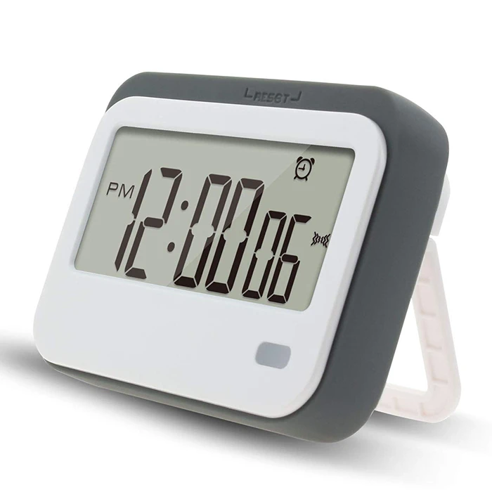 J&R Slient Light Blinking Alarm Mini Jumbo Display Students Timing Study Clock