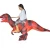 Import Jurassic World toys half body inflatable riding red raptor realistic dinosaur costume for sale from China