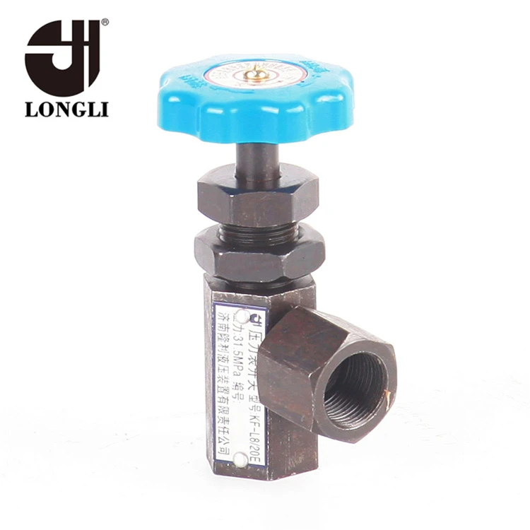 KFL820E High pressure Longli hydraulic gauge switch shut-off throttle valve with low price