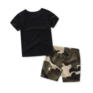 Kids boy summer clothing sets newborn short sleeve shirt+short pants wholesale