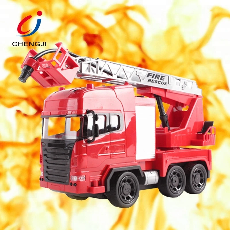 Kids high quality battery operated remote control fire engine toy with light