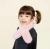 Import Kids Winter Scarf Cute Soft Cross Tie Fluffy Scarf fleece scarf Solid Color Neck Warmer for Girls Boys from China