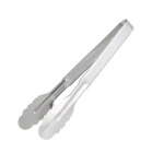 Kitchen Accessories 9 Inch 12 Inch Stainless Steel Tongs Camping Barbecue Food Bread Snacks Plum-blossom Clip
