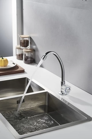 Kitchen Mixer Brass Basin Chrome Lavatory Waterfall Bathroom Faucet