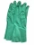 Import kitchen work gloves green nitrile industry gloves acid and alkali resistant gloves from China