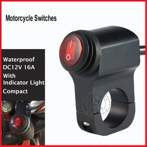 KR-MS10 motorcycle kill switch Waterproof &amp; Compact Diameter 22mm/25mm DC12V 16A custom motorcycle switches