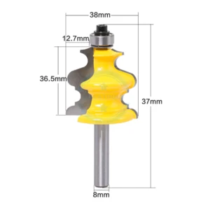 L-N156 1Pc 8mm shank Architectural Molding Router Bit 1/2*1-1/2&#39;&#39; Cabinet Router Bit woodworking cutting tools