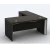 Import L Shape Design Office Manager Wooden Desk Furniture CEO Desk Black Computer Table Office Desk from China