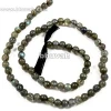 Labradorite Round Ball Yoga Beads Strand Natural God Power Prayer Gemstone 3-4mm