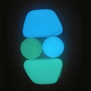 Landscaping glass glow in the dark colored glass stone