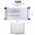 Import Laptop Folding Table Stand Aluminum Desk With Large Cooling Fan and mouse pad adjustable from China