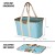Import Large Capacity Grocery Shopping Bag Canvas Foldable Shopping Bag from China