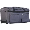 large capacity waterproof 600D luggage tote trolley travel bags rolling duffel bags