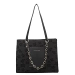 Large capacity Womens bag 2021 fashionable hand-held shopping bag autumn/winter chain one-shoulder tote bag