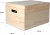 Import Large Wooden Box Storage Chest Wood Unpainted Keepsake Box with Lid and Handles to Decorate with Documents, Toy, Valuables &Tool from China