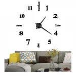 largest size modern 3d mirror diy wall stickers clock for home decor