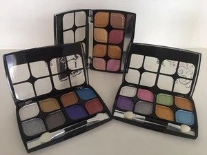 Lazy eye shadow 2 sets of color double color eyeshadow with brush