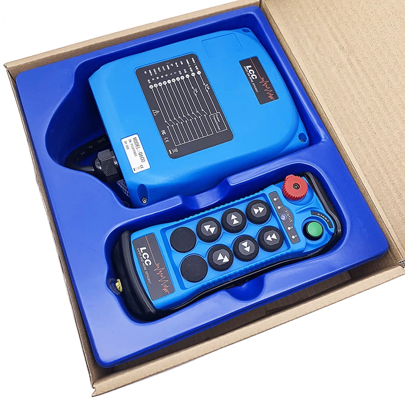 LCC Blue Q600 6 buttons single speed wireless remote control for overhead cranes