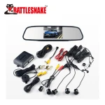 LCD Mirror Monitor HD Night Vision Camera 4 Sensors Universal Car Rear View Parking Rear View System