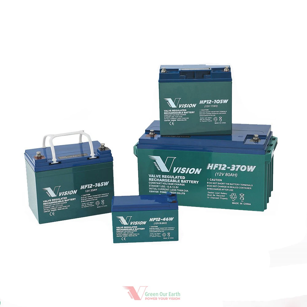 Lead acid battery HF12-320W-X for ups 12v 75ah- VISION Battery Manufacturer