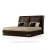 Import leather beds luxury modern double bed bedroom furniture with the high headboard from China