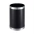 Import leather coated indoor office waste bin hotel trash bin stainless steel trash can rubbish bin from China