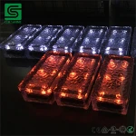 LED ice brick light/ glass brick paver light/ led bricks 6*9