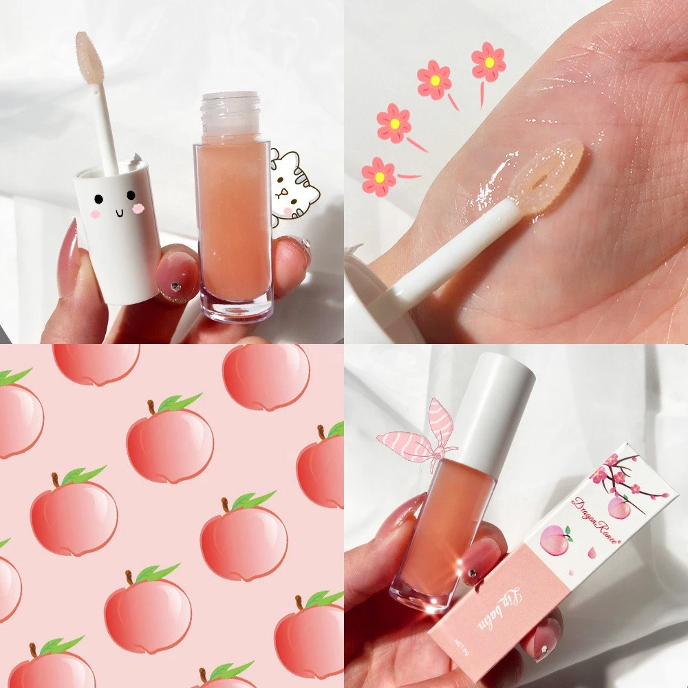 Lees Rose Flower Lip Oil Moisturizing  Female Colorless Lip Liquid Honey Lip Gloss