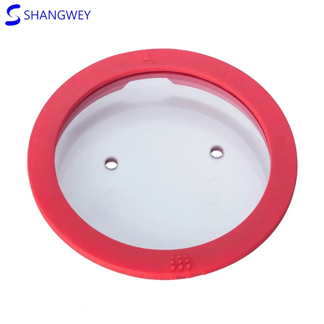 LFGB Passed Strainer Silicone Glass Lid High Edge Tempered Glass Lid
