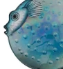 Liffy Wholesale Hign Quality Garden Decor Fused Glass 24 Inch Cute Simulated Fat Fish Wall Art Hanging Decoration