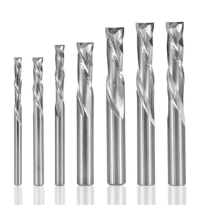 LISCA Up Down Cutter 3.175/4/5/6/8/10mm Shank Compression CNC Milling Cutter 2 Flute Carbide End Mill