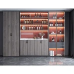 Living Dining Room Farmhouse Wine Coffee Bar Cabinet Storage Drawer Kitchen Sideboard Liquor Glass Holder Buffet Rack Cabinet