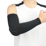 Logo Custom Compression Arm Sleeve Sports Black Arm Sleeves Cycling Basketball UV Protector Compression Sleeve Arm