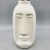 Low price white and black human face decorative vases porcelain