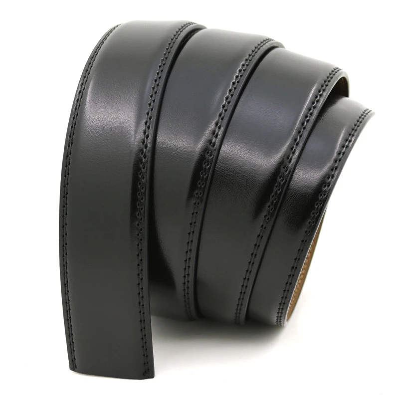 LQbelt Genuine Leather Belts Automatic Buckle Belt Strap wholesale belts for men without buckles OEM  Factory