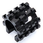 LUGER Picatinny Weaver Rail Tactical 5 Position Tri Barrel Mount Adapter for Rifle Scope Flashlight Laser Grip Aluminum Mount