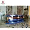 luxury furniture blue lapis lazuli granite dining table top