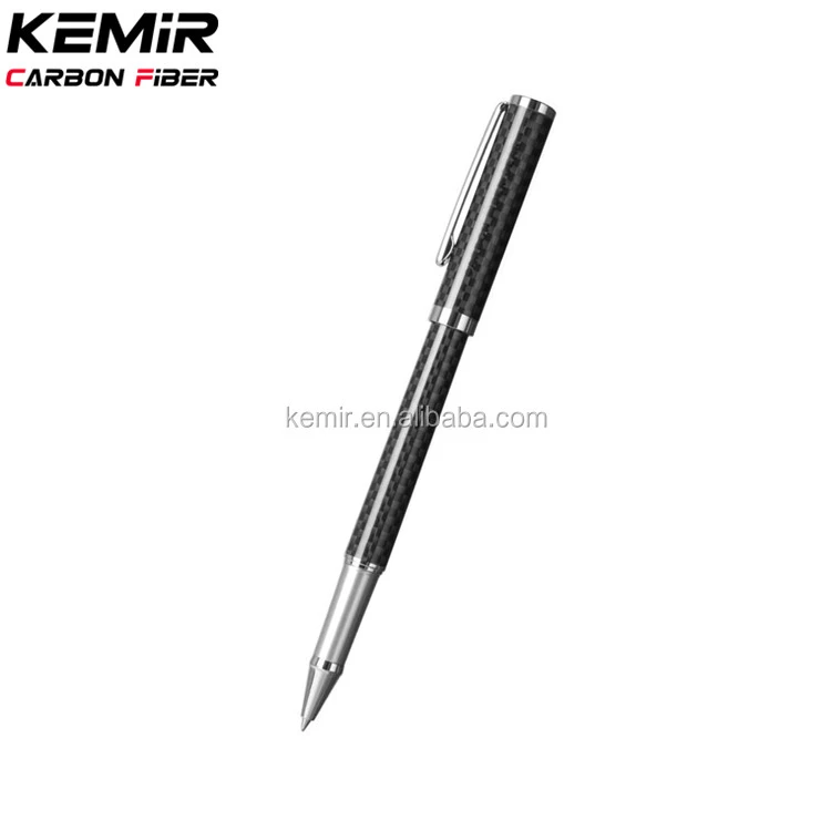 Luxury Real Carbon fiber ball-point ballpoint pen with Customized logo service