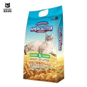Manufacture Direct High Quality Plant Cat Litter Premium Wheaty 100% Natural