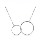 Manufacture round highly polished necklace pendant accessories silver jewelry choker necklace women