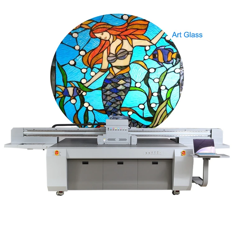 Manufacturer supply 2513 color industrial wide format stable high resolution digital LED inkjet uv flatbed printer for MDF