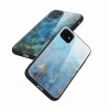 Marble Custom Tempered Glass Protective Back Cover TPU Soft Bumper for iPhone 11 Pro Max Glass Case