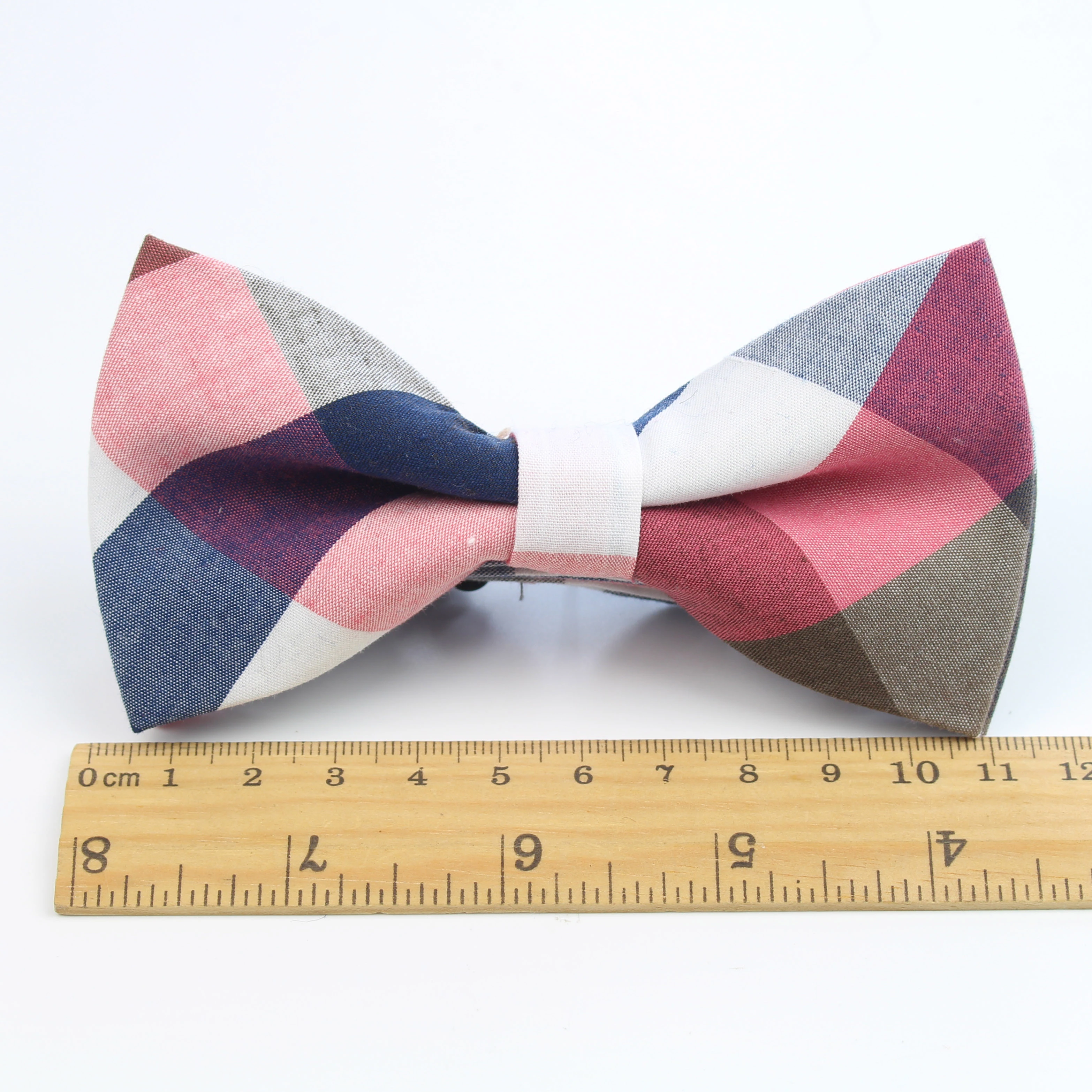 Men Bow Tie Plaid Style Cotton Bowtie Casual Gravata Borboleta Butterfly Tartan Strip Colorful Ties