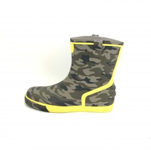 Men Outdoor Protective Rubber Rain Boots for Hunting, Farm and Garden